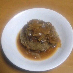 ふわふわチーズインハンバーグ☆バターしょうゆ味♪